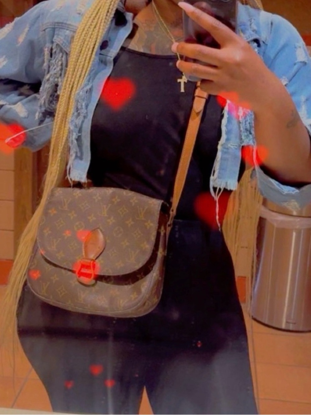 Louis Vuitton Monogram Shoulder Bag in Brown and Tan - Picture 12 of 12